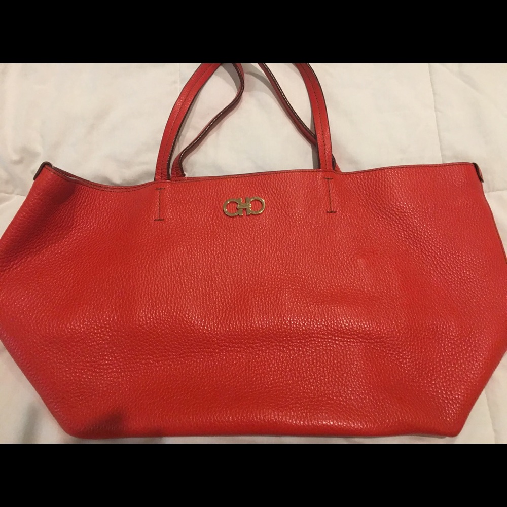 Ferragamo orange Tote